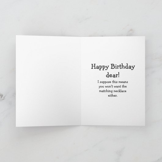 Funny Birthday Humor Kaart voor hem (Binnen)