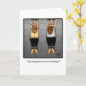 Funny Birthday Humor Kaart voor vriend (Gele Bloem)