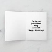 Funny Birthday Humor Kaart voor vriend (Binnen)