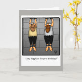 Funny Birthday Humor Kaart voor vriend (Gele Bloem)