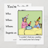 Funny Birthday Humor Party Kaart (Voorkant / Achterkant)