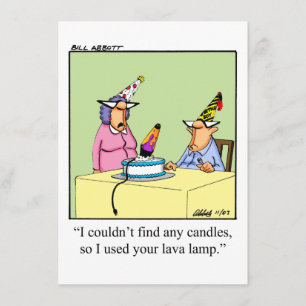 Funny Birthday Humor Party Kaart