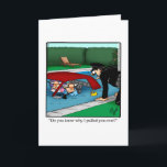 Funny Birthday Humor Wenskaart Kaart<br><div class="desc">Geniet van het verspreiden van de lach met dit hilarische vrolijke verjaardagsfeestje van cartoonist Bill Abbott; stuur een aantal lachen samen met je beste wensen voor een vrolijke wenskaart. Bill Abbotts cartoon "Spectickles", de internationaal gesyndiceerde strip verscheen ook in Hallmark U.K., Reader's Digest, Saturday Evening Post en andere voortreffelijke tijdschriften...</div>