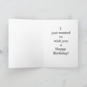 Funny Birthday Humor Wenskaart Kaart (Binnen)