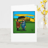 Funny Birthday Humor Wenskaart Kaart (Gele Bloem)