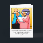 Funny Birthday Humor Wenskaart Kaart<br><div class="desc">Geniet van het verspreiden van de lach met dit hilarische vrolijke verjaardagsfeestje van cartoonist Bill Abbott; stuur een aantal lachen samen met je beste wensen voor een vrolijke wenskaart. Bill Abbotts cartoon "Spectickles", de internationaal gesyndiceerde strip verscheen ook in Hallmark U.K., Reader's Digest, Saturday Evening Post en andere voortreffelijke tijdschriften...</div>