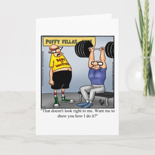 Funny Birthday Humor Wenskaart voor hem Kaart (Voorkant)