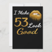Funny Birthday | Ik laat 53 er goed uitzien Feestdagenkaart (Voorkant)