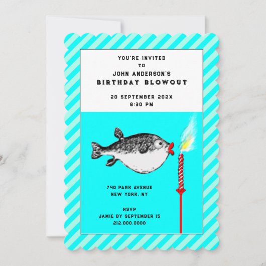 Funny Birthday Invitations Kaart (Voorkant)