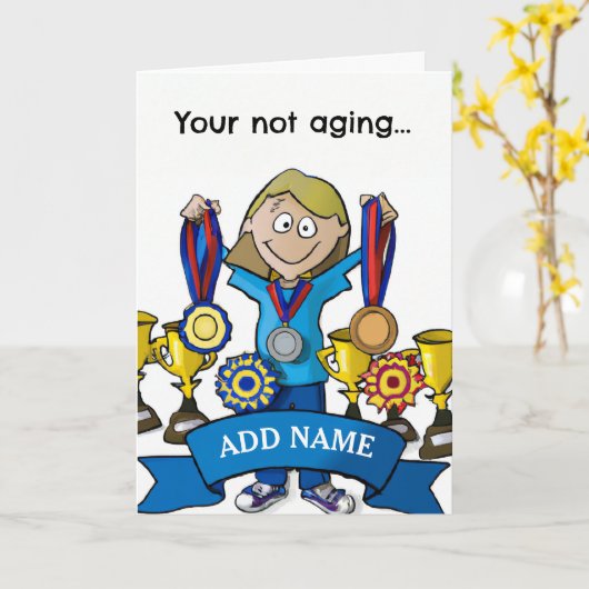 Funny Birthday Je Geweldige Kaart (Gele Bloem)