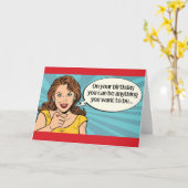 Funny Birthday - Je kunt alles zijn wat je wilt Kaart (Gele Bloem)