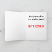 Funny Birthday Jokes - Mighty Sperm Kaart (Binnen)