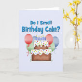 Funny Birthday Kaart (Gele Bloem)