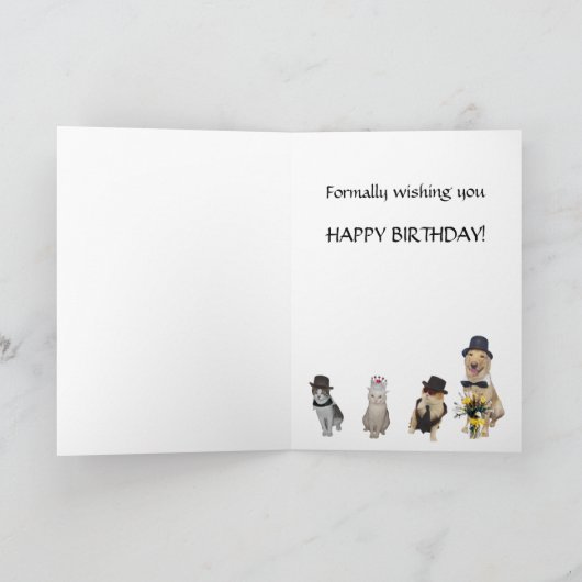 Funny Birthday Kaart (Binnen)