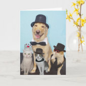 Funny Birthday Kaart (Gele Bloem)