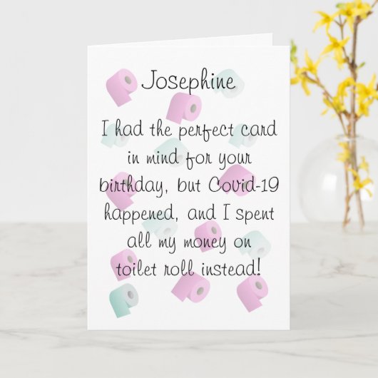 Funny Birthday Kaart (Gele Bloem)