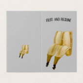 FUNNY BIRTHDAY KAART BANANA GREETING (Buitenkant ongevouwen)