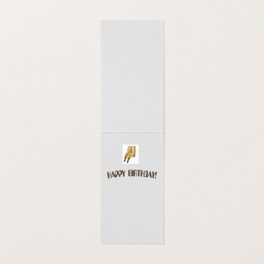 FUNNY BIRTHDAY KAART BANANA GREETING (Binnenkant ongevouwen)