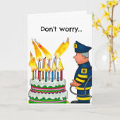 Funny Birthday Kaart die ouder wordt (Gele Bloem)