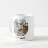 FUNNY BIRTHDAY-KAART en GIFT met CUTE DOLPHINS Koffiemok (Voorkant links)