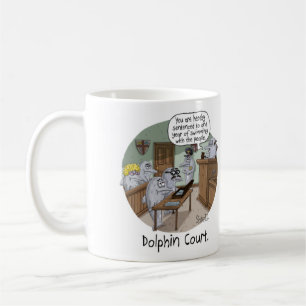 FUNNY BIRTHDAY-KAART en GIFT met CUTE DOLPHINS Koffiemok