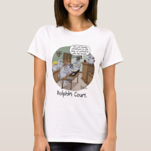 FUNNY BIRTHDAY-KAART en GIFT met CUTE DOLPHINS T-shirt