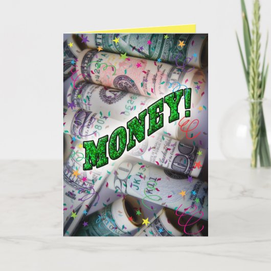 Funny Birthday Kaart for Money Loving Tiener (Voorkant)