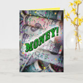Funny Birthday Kaart for Money Loving Tiener (Gele Bloem)