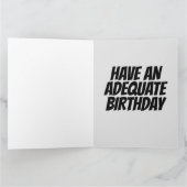 FUNNY BIRTHDAY KAART HAPPINESS IS ILLUSIE (Binnen)