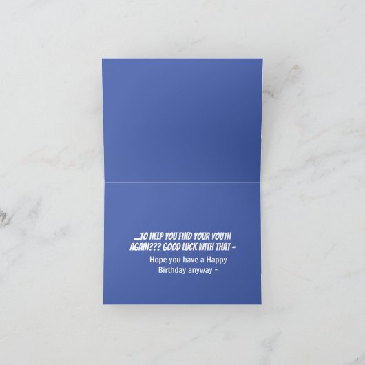 Funny Birthday-kaart Kaart (Binnen)