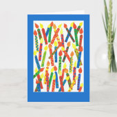 Funny Birthday Kaart met kaarsen (Voorkant)