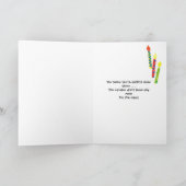 Funny Birthday Kaart met kaarsen (Binnen)