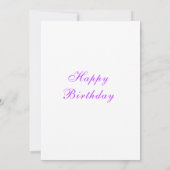 Funny Birthday Kaart met Romantische Vogel (Achterkant)