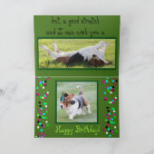 Funny Birthday-kaart met slaapbasset Hound Kaart (Binnen)