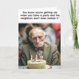 Funny Birthday Kaart Old Age Geezer