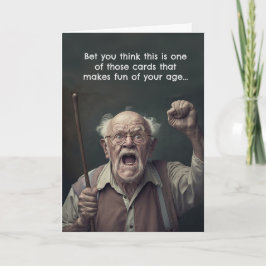 Funny Birthday Kaart Old Age Geezer