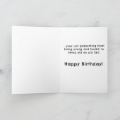 Funny Birthday Kaart Ouderdom (Binnen)