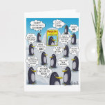 FUNNY BIRTHDAY KAART - Pinguïn van de maand.<br><div class="desc">Een stel schattige pinguïns staan rond een poster met de "Pinguïn van de Maand". Omdat ze er allemaal precies hetzelfde uitzien,  denken ze allemaal dat ze de speciale zijn! Een grappige en leuke kaart voor degene die je leuk vindt.</div>