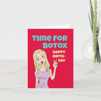 Funny Birthday Kaart - Tijd voor Botox