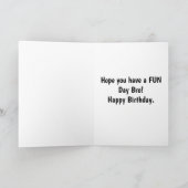 Funny Birthday Kaart voor broer (Binnen)