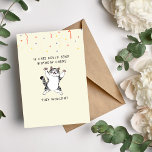 Funny Birthday Kaart voor Cat Lovers<br><div class="desc">Wie zegt dat verjaardagskaarten serieus moeten zijn? Onze 'If Cats Could Send Birthday Cards, They Wouden't' kaart is een luchthartige aanpak, met een hilarisch kattengrafisch ontwerp dat zeker elke kattenliefhebber doet grinniken. Ik wens je een dag vol met al je favoriete dingen, behalve verjaardagskaarten. Katten zouden die nooit sturen. Maar...</div>