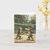 Funny Birthday Kaart voor de Alan Partridge fan! (Gele Bloem)