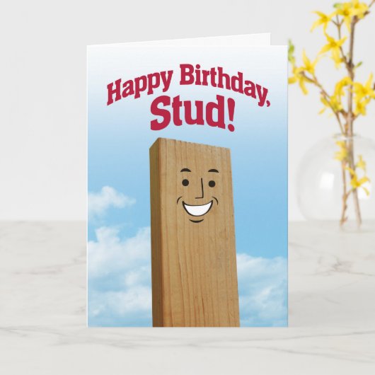 Funny Birthday Kaart voor een student (Gele Bloem)