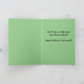 Funny Birthday Kaart voor geld-liefdevol-tienen (Binnen)
