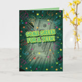 Funny Birthday Kaart voor geld-liefdevol-tienen (Gele Bloem)