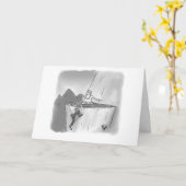 Funny Birthday Kaart voor Golfer (Gele Bloem)