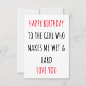 Funny Birthday kaart voor haar (Voorkant)