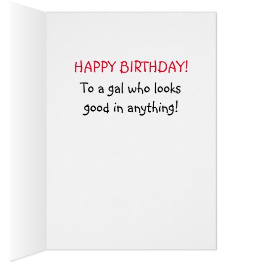 Funny Birthday kaart voor haar (Binnen (Rechts))