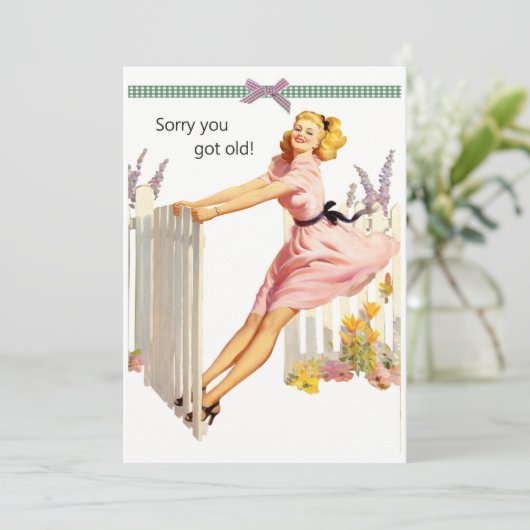 Funny Birthday Kaart voor haar (Staand voorkant)