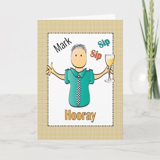 Funny Birthday Kaart voor hem - Personaliseren (Voorkant)